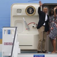 Barack Obama y Michelle Obama finalizan su viaje a Cuba