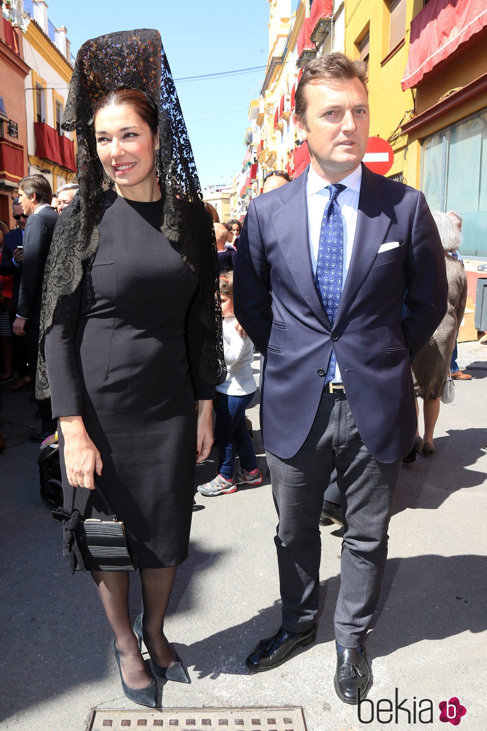 Raquel Revuelta y Raúl Gracia 'El Tato' en la Semana Santa de Sevilla 2016