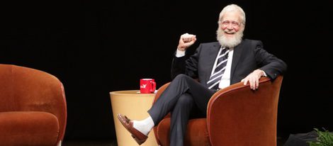 David Letterman muy cambiado físicamente durante una charla
