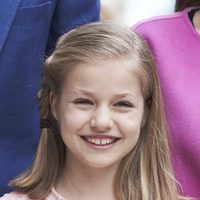 La Princesa Leonor sonriendo en la Misa de Pascua 2016