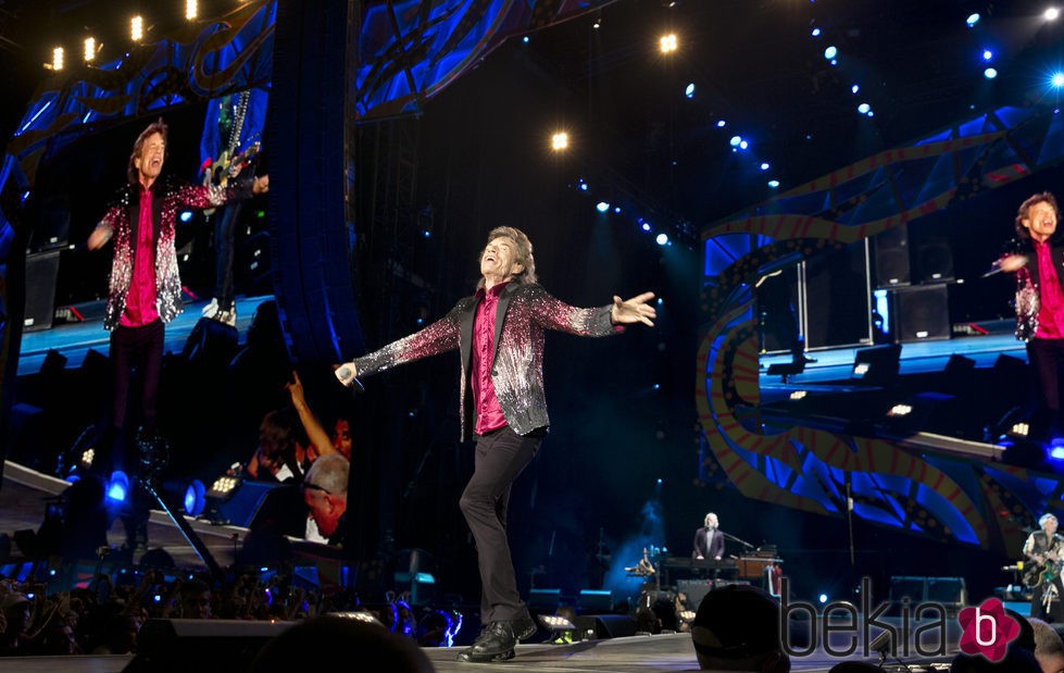 Mick Jagger, de los Rolling Stones, en su concierto en La Habana