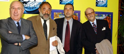 Alfredo Landa, Paco Algora, José Luis Garci y Agustín González