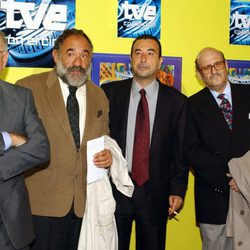 Alfredo Landa, Paco Algora, José Luis Garci y Agustín González