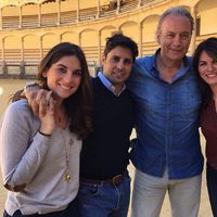 Fran Rivera y Lourdes Montes con Bertín Osborne y Fabiola Martínez para el programa 'Mi casa es la tuya'