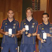 Víctor Valdés, Fernando Torres, Pedro González y Pepe Reina, Mérito Deportivo 2011
