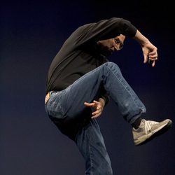 Steve Jobs, un genio en el escenario