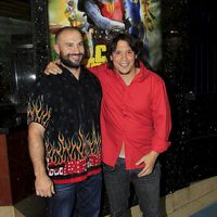 Manuel Martínez y Sergio Peris Mencheta en el estreno de 'Capitán Trueno y el Santo Grial'