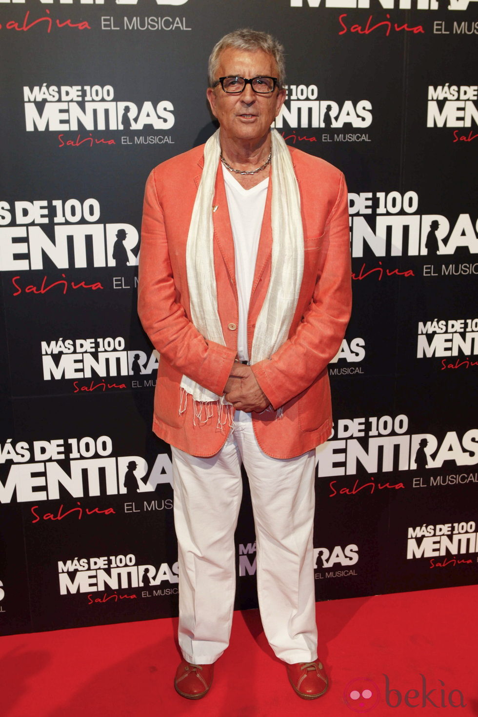 Paco Valladares en el estreno del musical 'Más de 100 mentiras'