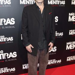 Miguel Bosé en el estreno del musical 'Más de 100 mentiras'