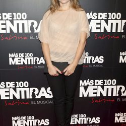 Pilar Castro en el estreno del musical 'Más de 100 mentiras'