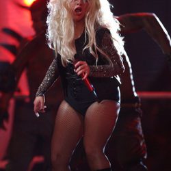 Christina Aguilera en el concierto 'Michael Forever'