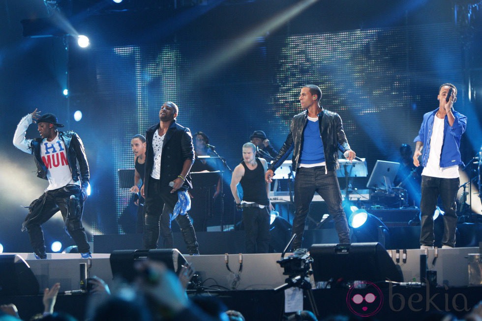 JLS en el concierto 'Michael Forever'