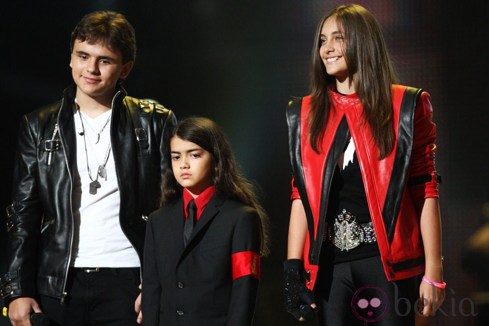 Los hijos de Michael Jackson en el concierto 'Michael Forever'