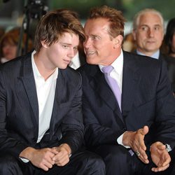 Arnold Schwarzenegger y su hijo Patrick de visita a España