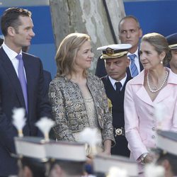 Los Duques de Palma y la Infanta Elena el Día de la Hispanidad 2011