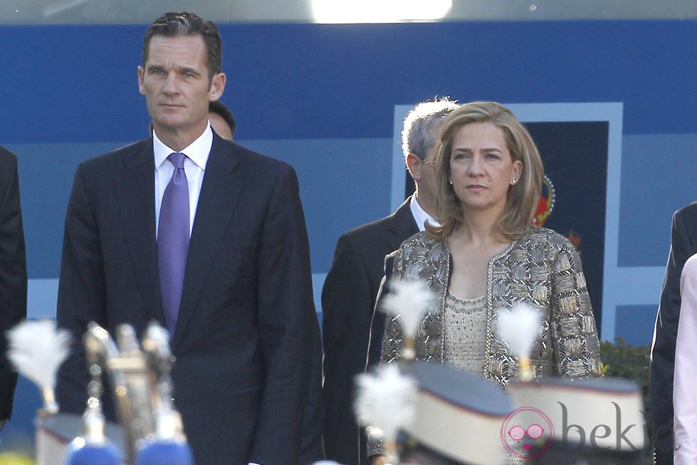 La Infanta Cristina e Iñaki Urdangarín el Día de la Hispanidad 2011