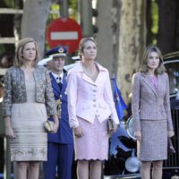 La Princesa Letizia, la Infanta Elena y la Infanta Cristina el Día de la Hispanidad