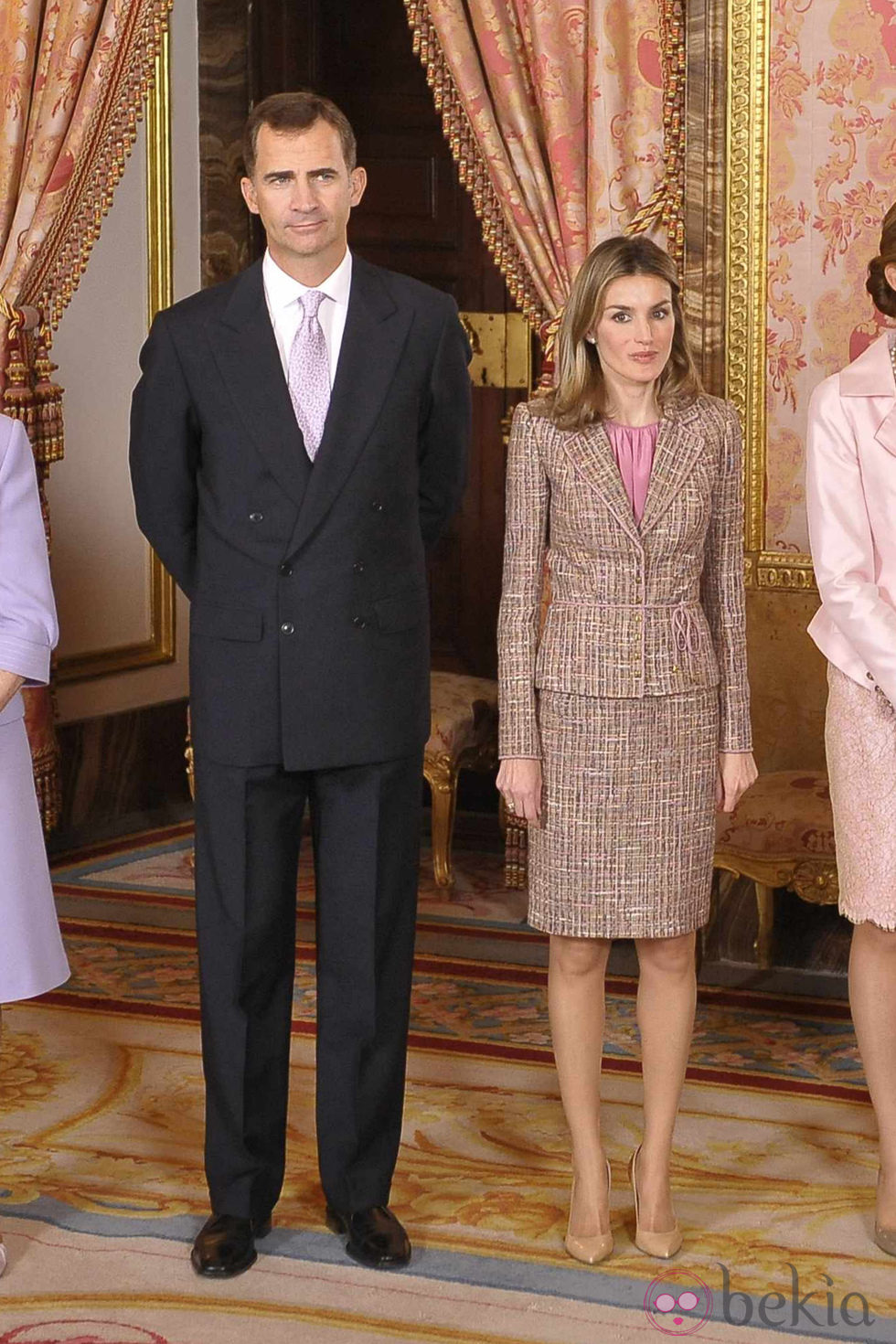 Los Príncipes de Asturias en el Palacio Real el Día de la Hispanidad
