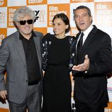 Pedro Almodóvar, Elena Anaya y Antonio Banderas estrenan 'La piel que habito' en el Festival de Nueva York