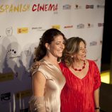 Nora Navas e Isona Passola en la presentación de 'Pa negre' en la Muestra de Cine español de Los Ángeles