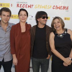 Álvaro Cervantes, Nora Navas, Achero Mañas e Isona Passola en la apertura de la Muestra de Cine español de Los Ángeles