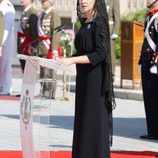 La Infanta Cristina en la entrega de la Enseña Nacional al Regimiento de Guerra Electrónica