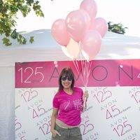 Mabel Lozano en la marcha mundial contra el cáncer