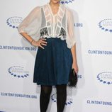 Jessica Alba en la fiesta de la Fundación Clinton