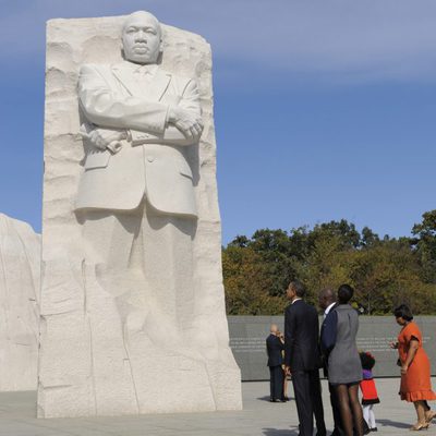 Inauguración del monumento en memoria a Martin Luther King en Washington