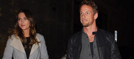 Jenson Button y su nueva novia Brittny Ward