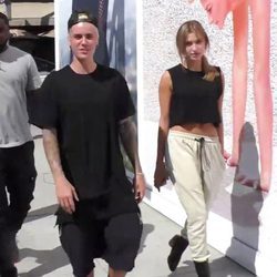 Justin Bieber y Hailey Baldwin paseando en Los Ángeles
