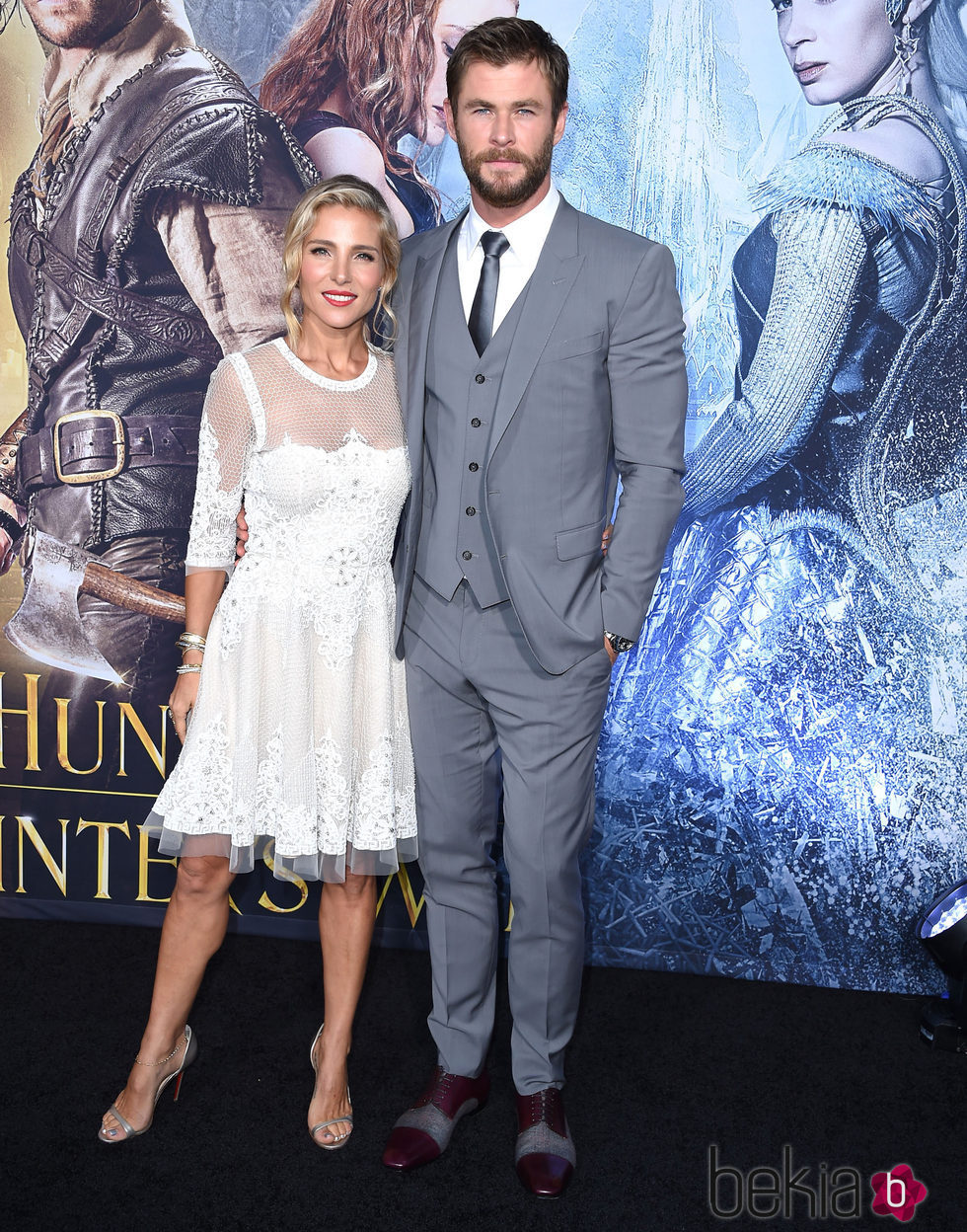 Elsa Pataky y Chris Hemsworth en el estreno de 'Las crónicas de Blancanieves: El cazador y la reina del hielo' en Los Angeles