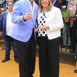 Carlos Herrera y Susana Díaz en la Feria de Abril 2016