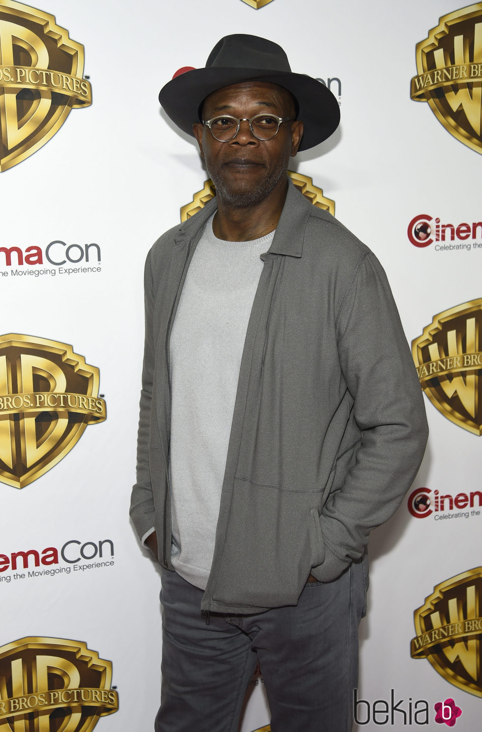 Samuel L. Jackson en la fiesta Warner en la CinemaCon 2016 en Las Vegas