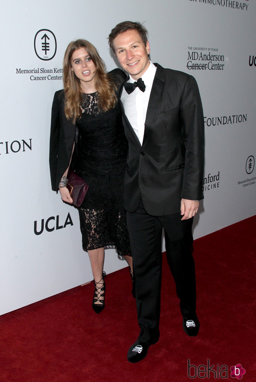 La Princesa Beatriz de York y Dave Clark en la gala benéfica de la Fundación Parker en Los Ángeles