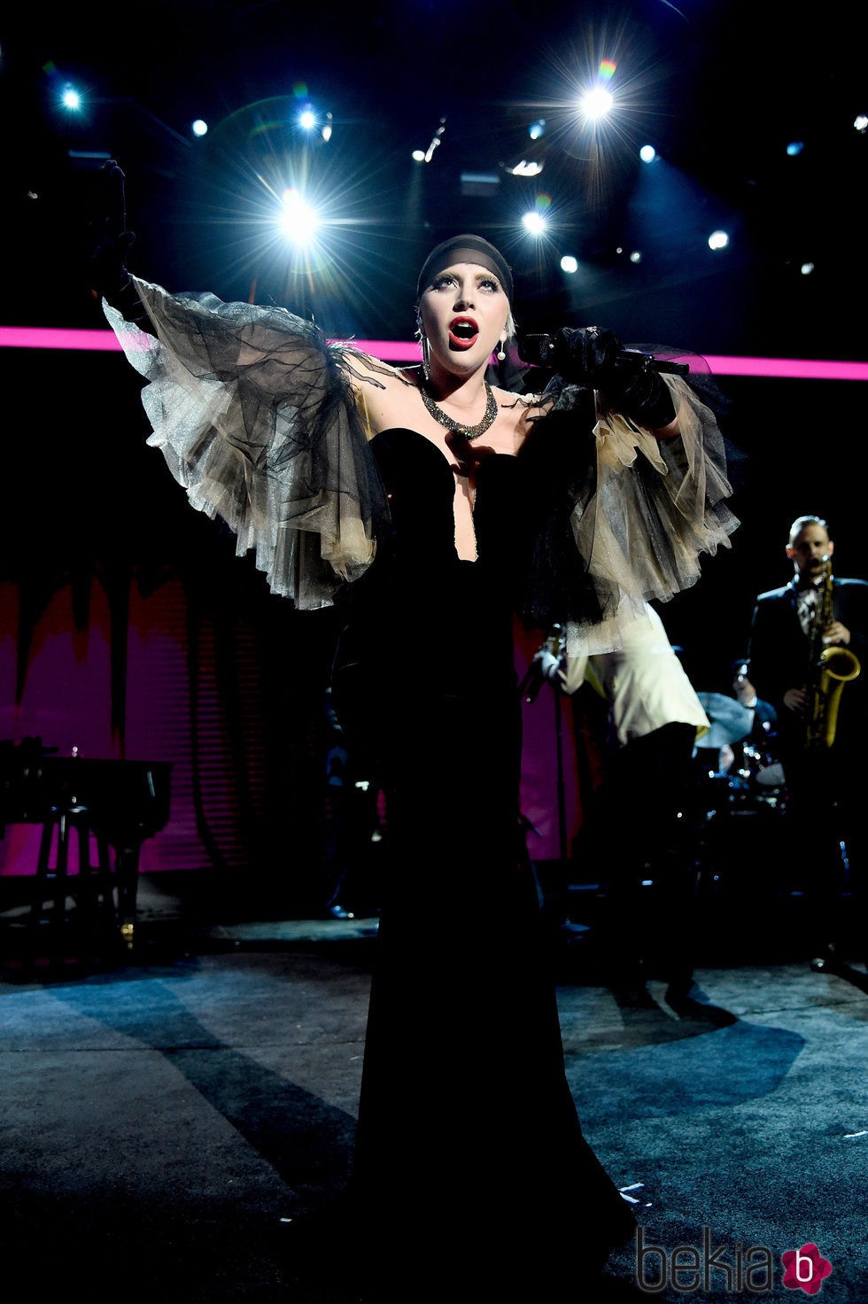 Lady Gaga en la gala benéfica de la Fundación Parker en Los Ángeles