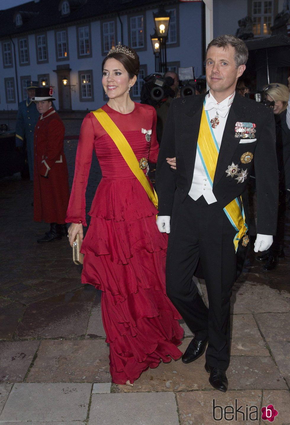 Federico y Mary de Dinamarca en la cena de Estado en honor el presidente de México Enrique Peña Nieto