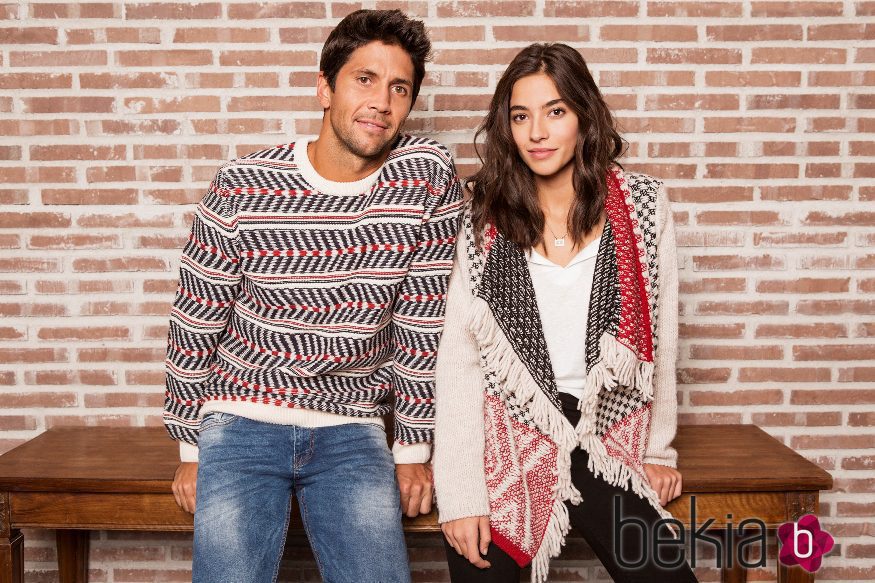 Rocío Crusset con Fernando Verdasco, las nuevas caras de la colección de Navidad 2015 de Springfiled