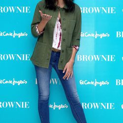 Rocío Crusset posando en la presentación de la colección Primavera/Verano 2016 de Brownie