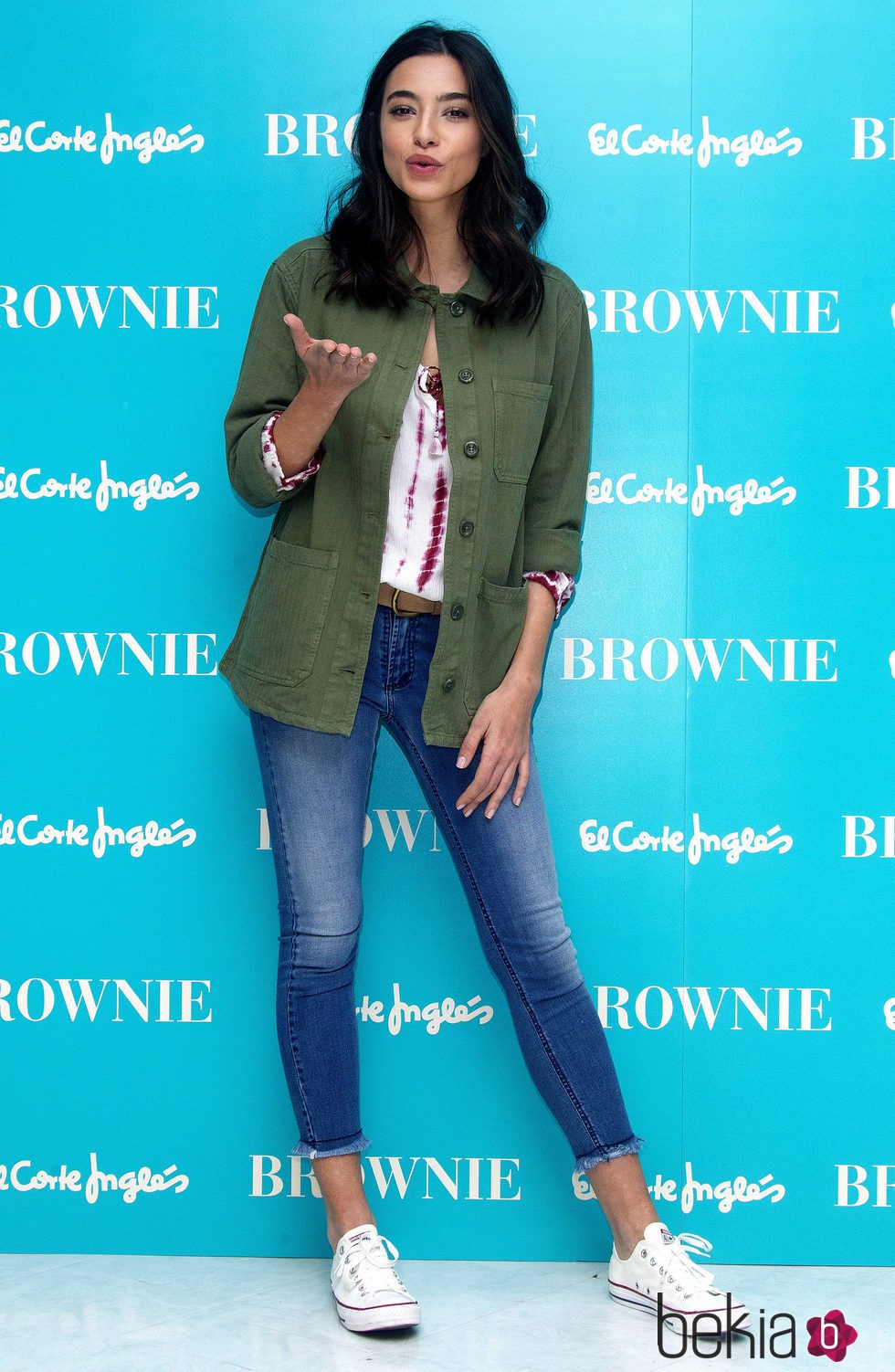 Rocío Crusset posando en la presentación de la colección Primavera/Verano 2016 de Brownie