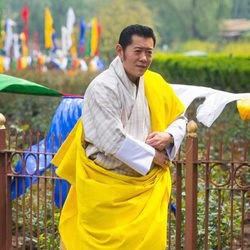El Rey de Bhutan durante la visita oficial de los Duques de Cambridge a su país