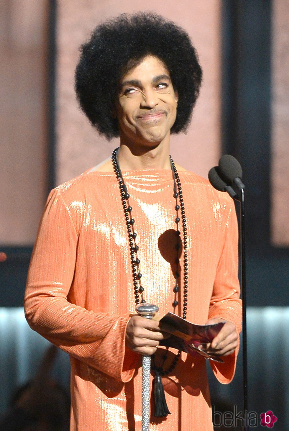 Prince durante los premios GRAMMY 2015