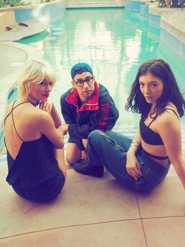 Taylor Swift, Jack Antonoff y Lorde en el festival de Coachella 2016