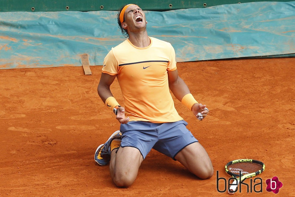 Rafa Nadal tras ganar la final del Masters 1000 Montecarlo 2016