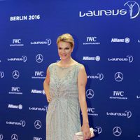 Maria Hoefl-Riesch en los Premios Laureus 2016 en Berlín