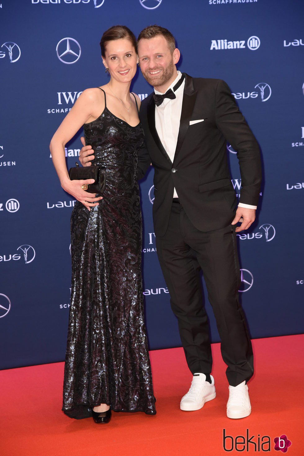 Ole Bischof e Ina en los Premios Laureus 2016 en Berlín