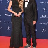 Luis Figo y Helen Svedin en los Premios Laureus 2016 en Berlín