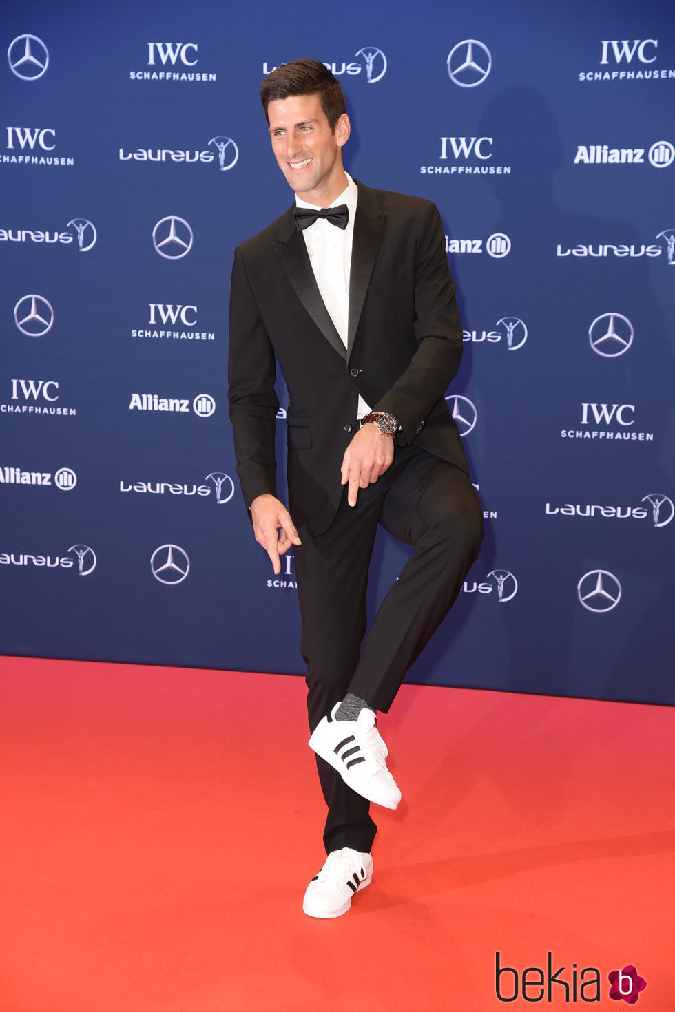Novak Dokovic en los Premios Laureus 2016 en Berlín