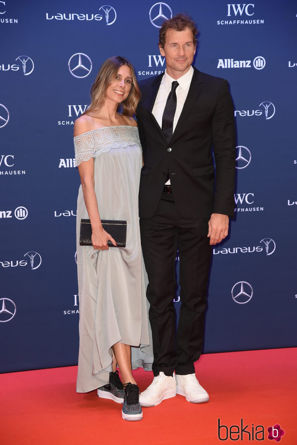 Jens Lehmann and Conny Lehmann en los Premios Laureus 2016 en Berlín