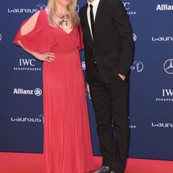 Raúl González Blanco y Jessica Kastrop en los Premios Laureus 2016 en Berlín